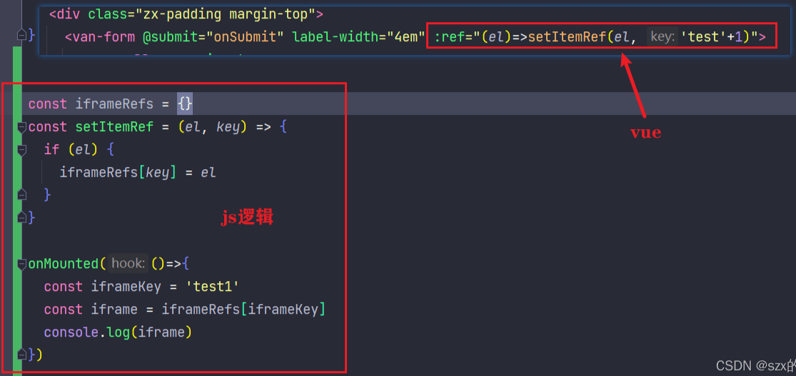 Vue3设置动态ref