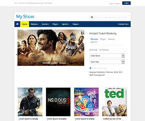 电影院网站html模板 MY SHOW