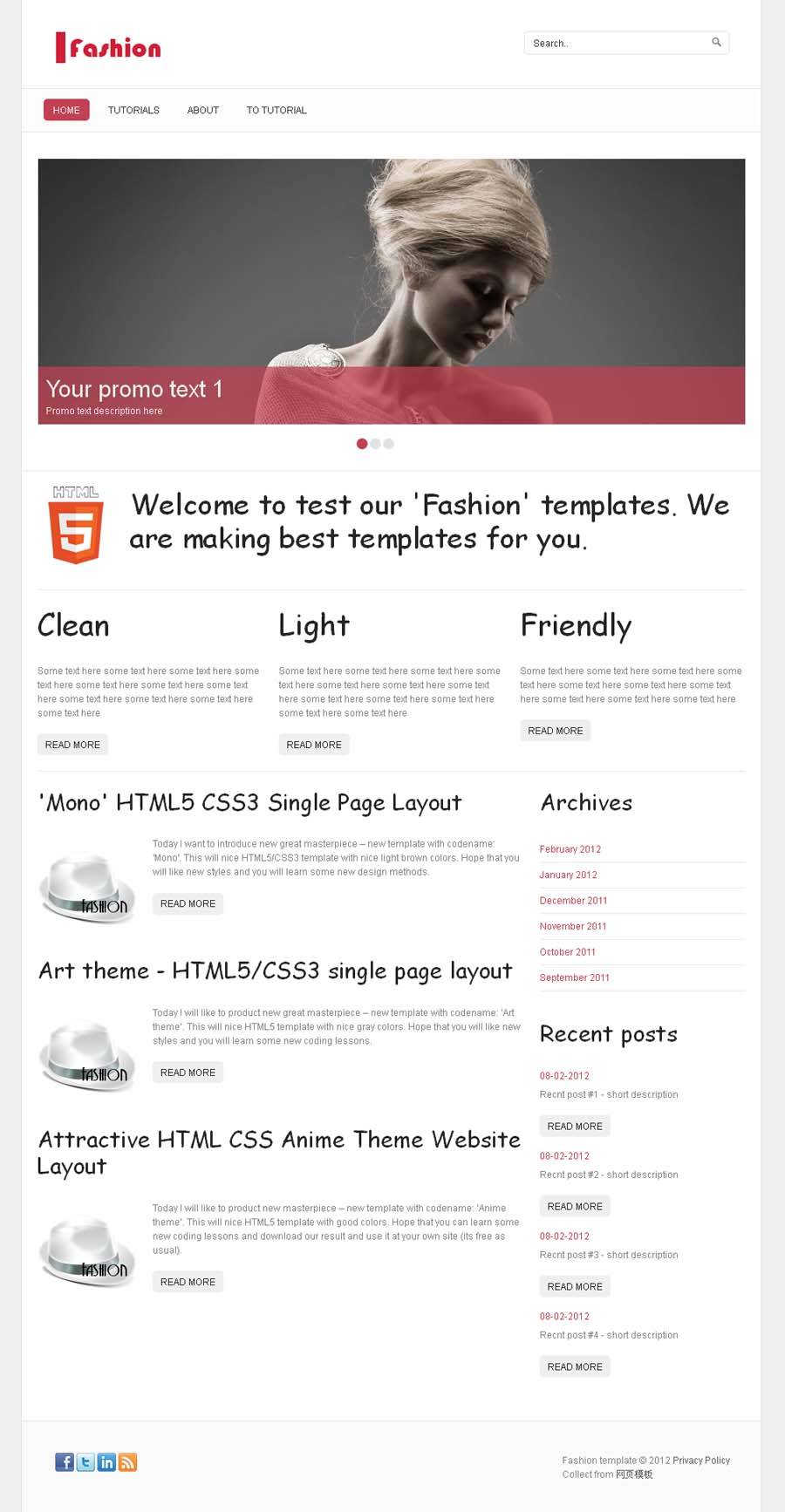 html5+css3手写效果英文化妆品网站首页css模板