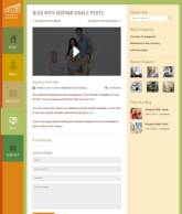 平面化园艺设计公司网站PSD模板
