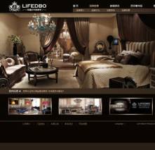 奢华风格家具企业网站PSD模板