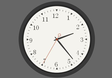 HTML5+SVG+js打造圆形时钟效果