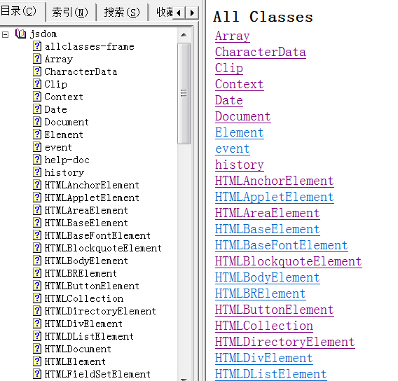 javaScript DOM教程电子版,javascript DOM chm教程