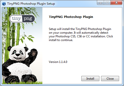 TinyPNG本地安装破解版for Photoshop CC 2014