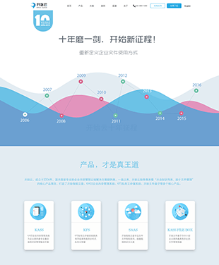 扁平化科技公司官网PSD模板