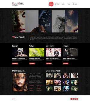 个性的女性图片网站html模板