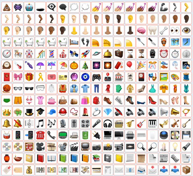 142个物品IOS风格emoji图标