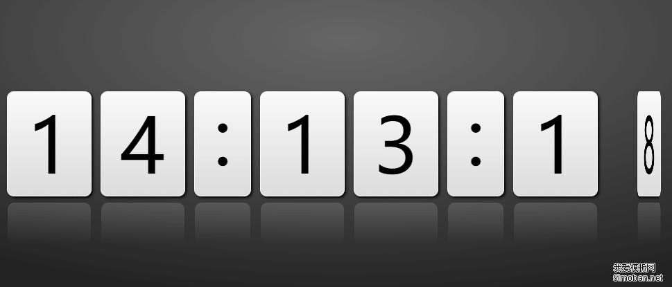 基于Aui-core+CSS3的3D时钟旋转切换js特效