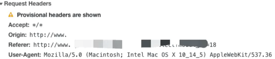 详解Provisional headers are shown