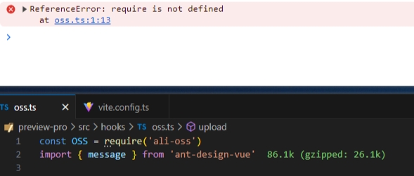 vite+ts使用require，报错：require is not defined