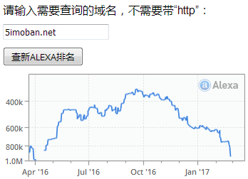 js查询ALEXA排名练习